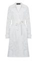 Lace Trench Coat off-white Front