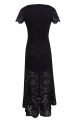 Kimmy asymmetric spanish lace dress Back black