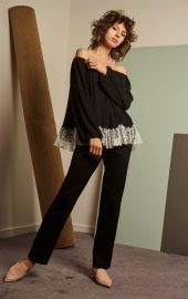 Adia off shoulder pleated top